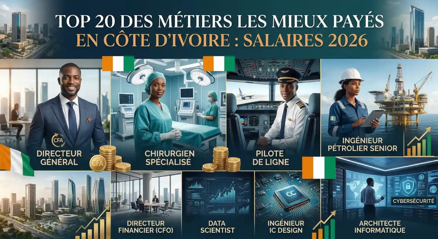 Top 10 des compétences les plus recherchées en 2026 en Côte d'Ivoire